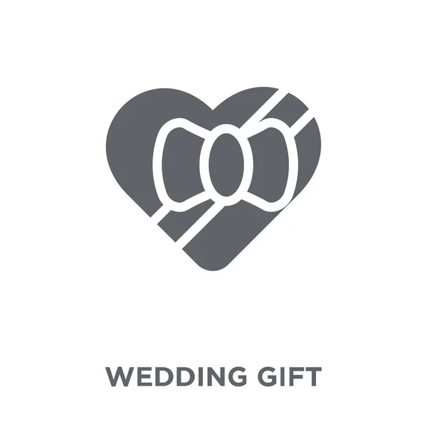 Icono Regalo Boda Concepto Diseño Regalo Boda Boda Colección Amor — Archivo Imágenes Vectoriales