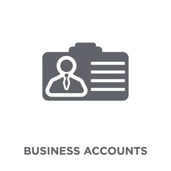 Icono Cuentas Negocios Concepto Diseño Business Accounts Colección Business Accounts — Archivo Imágenes Vectoriales
