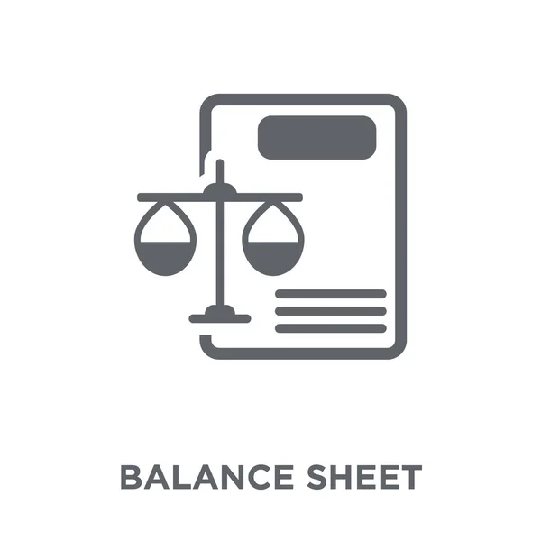Balance Sheet Icon Balance Sheet Design Concept Balance Sheet Collection — Stock Vector