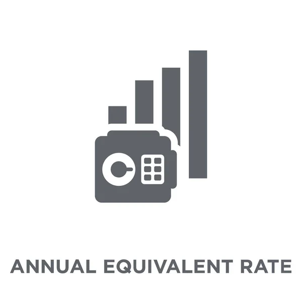 Ícone Taxa Equivalente Anual Aer Conceito Conceção Taxa Equivalente Anual —  Vetores de Stock