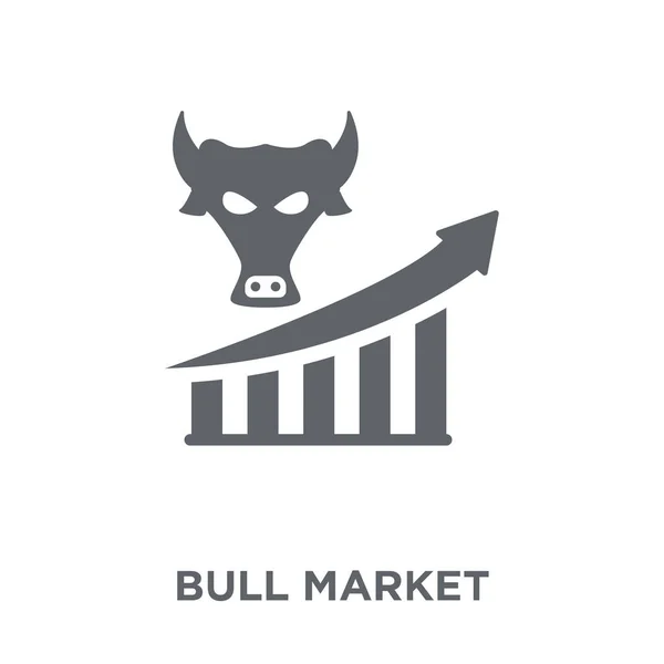 Значок Рынка Быков Концепция Бычьего Рынка Коллекции Bull Market Простая — стоковый вектор