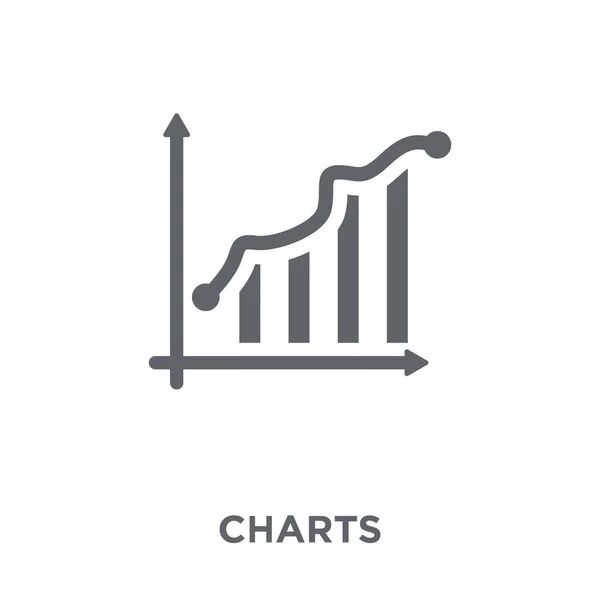 Grafieken Pictogram Grafieken Ontwerpen Concept Van Analytics Collectie Eenvoudig Element — Stockvector