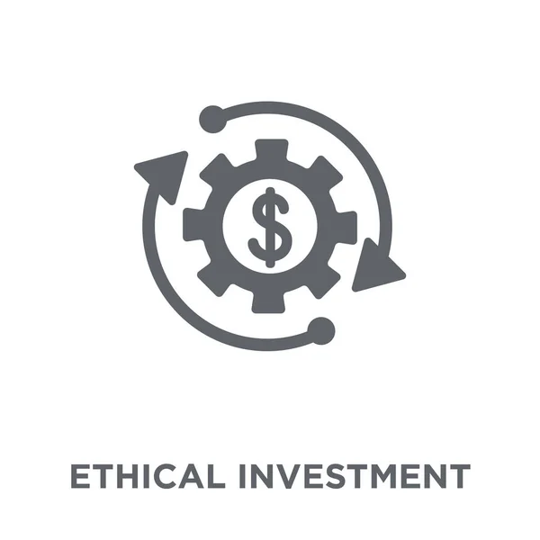 Ícone Investimento Ético Conceito Design Investimento Ético Coleção Investimento Ético —  Vetores de Stock