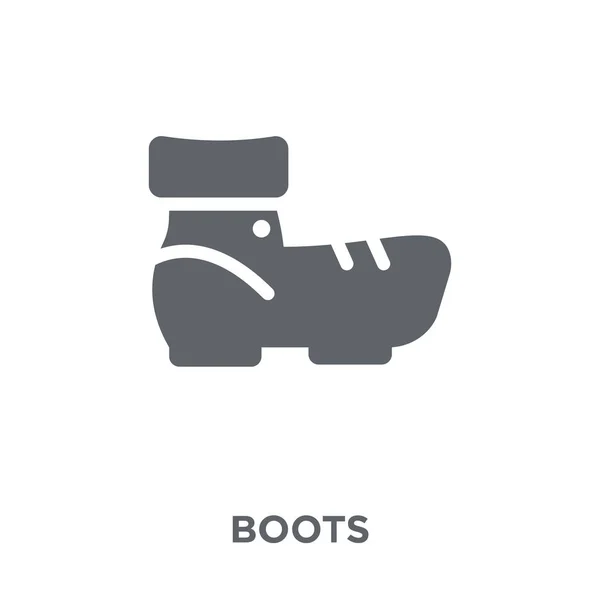 Icono Botas Concepto Diseño Botas Colección Camping Ilustración Simple Del — Archivo Imágenes Vectoriales