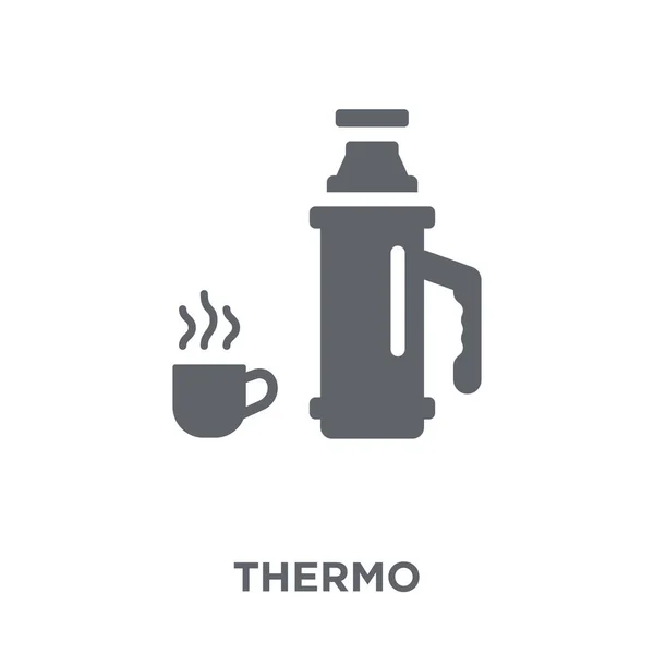 Thermo Ikona Koncepcja Projektowania Thermo Kolekcji Camping Element Prosty Wektor — Wektor stockowy