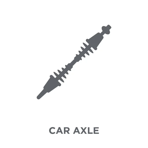 汽车车轴图标 汽车车轴设计理念从汽车零部件收集 简单的元素向量例证在白色背景 — 图库矢量图片