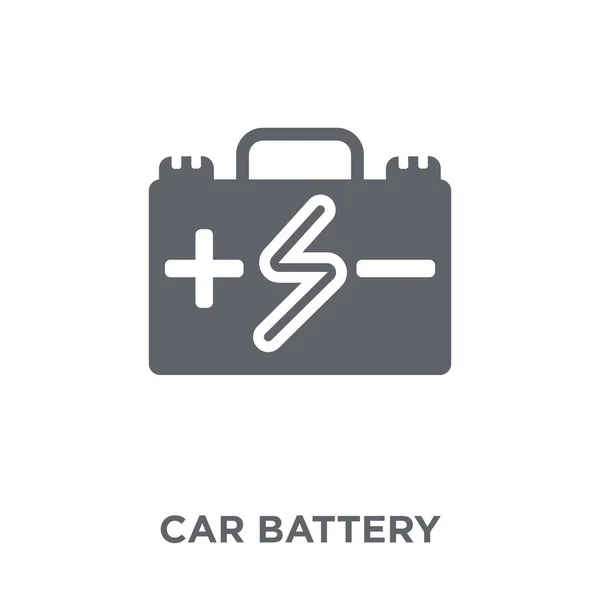 Car Battery Icon Car Battery Design Concept Collection Simple Element — Stock Vector