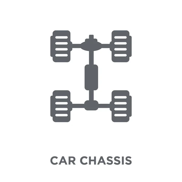 Coche Icono Del Chasis Concepto Diseño Chasis Coche Colección Piezas — Vector de stock