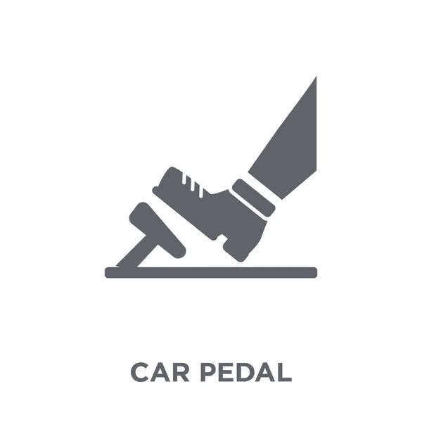 Icono Del Pedal Del Coche Concepto Diseño Pedal Coche Colección — Vector de stock