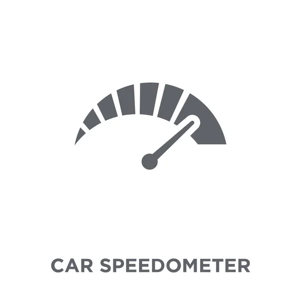 Pictogram Van Snelheidsmeter Van Auto Snelheidsmeter Ontwerpconcept Auto Uit Collectie — Stockvector