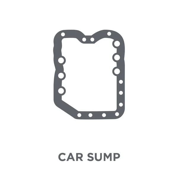 排水の車のアイコン 車排水設計概念車パーツのコレクションから 白い背景の上の単純な要素ベクトル図 — ストックベクタ