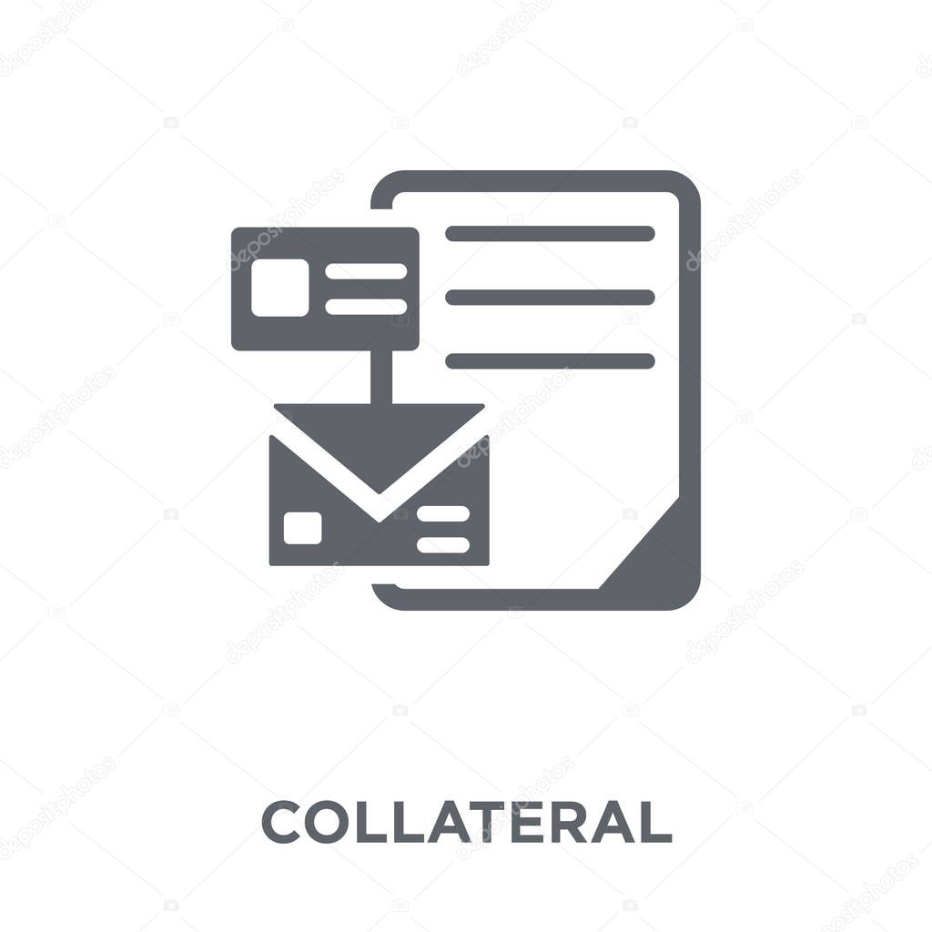 Collateral icon. Collateral design concept from Collateral collection. Simple element vector illustration on white background.