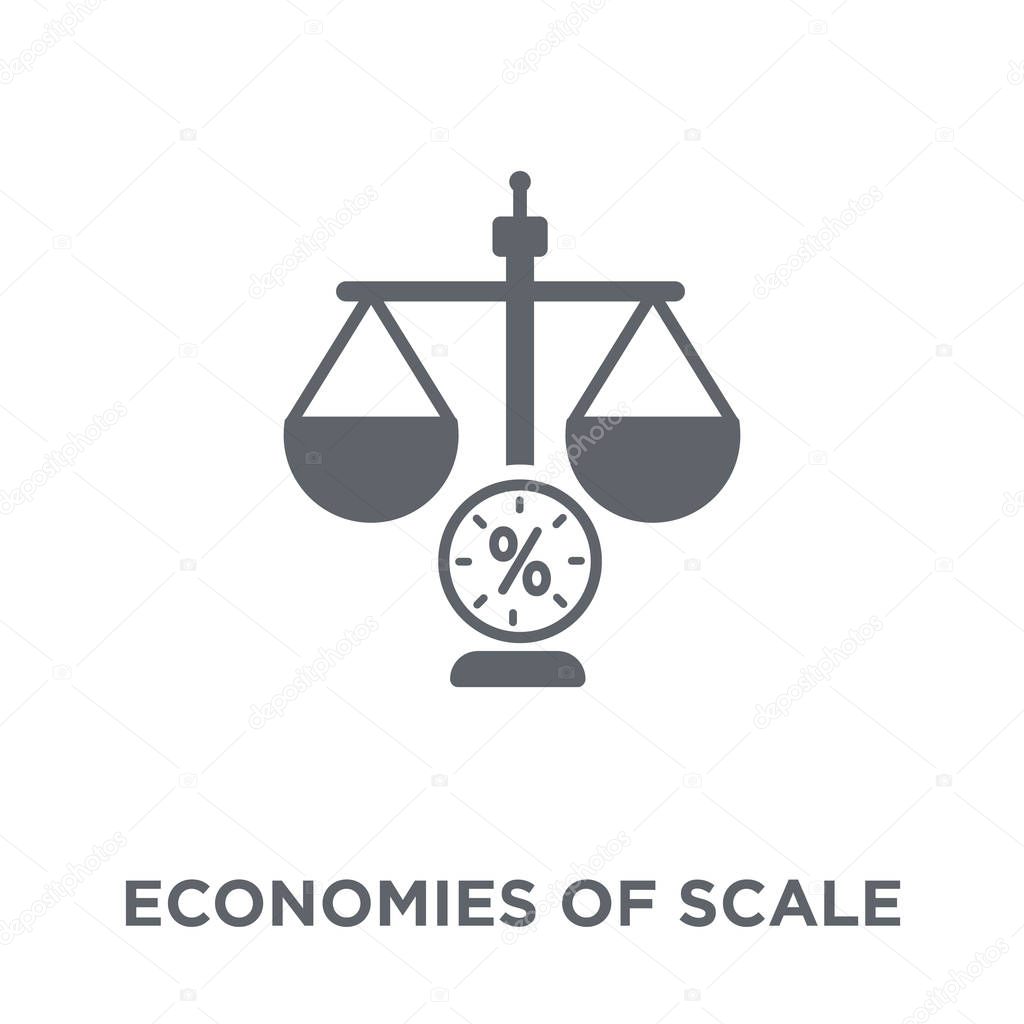 Economies of scale icon. Economies of scale design concept from Economies of scale collection. Simple element vector illustration on white background.
