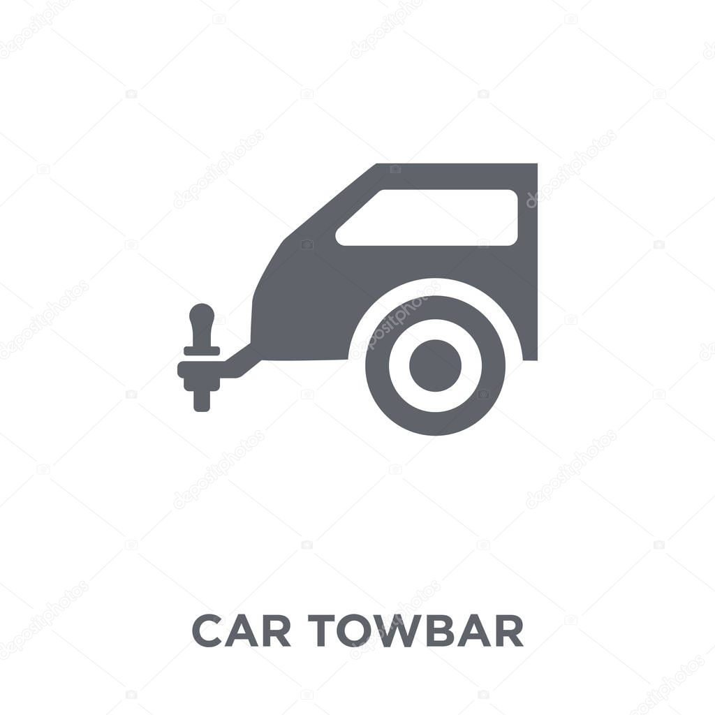 car towbar icon. car towbar design concept from Car parts collection. Simple element vector illustration on white background.