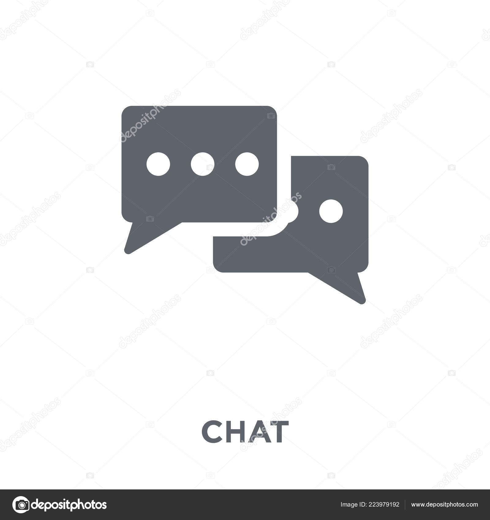 Chattikonen Chatt Designkoncept Från Kommunikation Samling Enkelt Element  Vektorillustration Vit — stockvektor av ©tvectoricons 223979192, image size:1600x1700