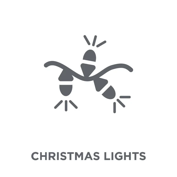 Icono Luces Navidad Concepto Diseño Christmas Lights Colección Christmas Ilustración — Vector de stock