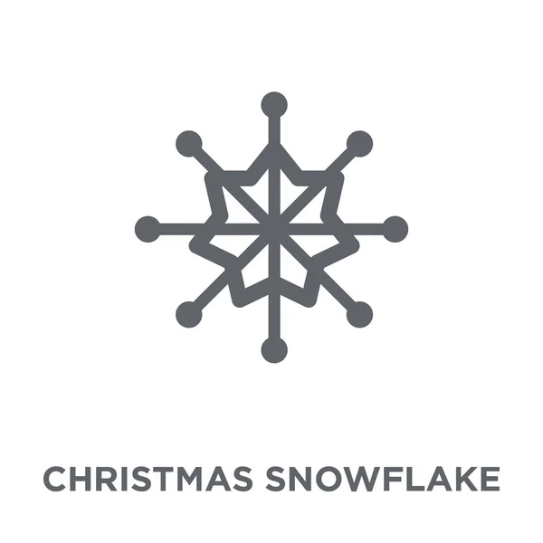 Boże Narodzenie Ikona Śnieżynki Boże Narodzenie Snowflake Wzornictwo Boże Narodzenie — Wektor stockowy