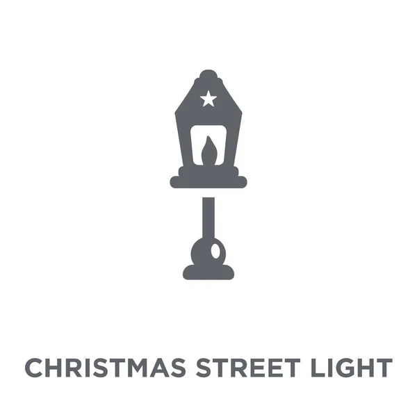 Icono Luz Calle Navidad Christmas Street Concepto Diseño Luz Colección — Vector de stock