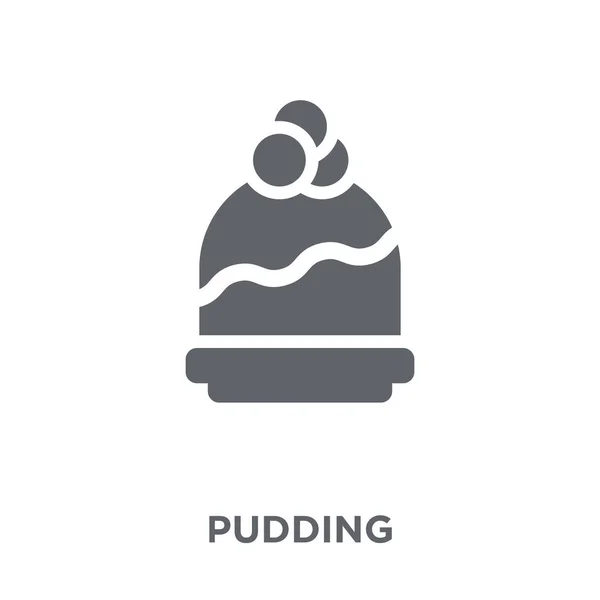 Pudding Ikonen Pudding Designkoncept Från Christmas Collection Enkelt Element Vektorillustration — Stock vektor