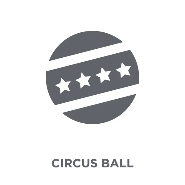 Circus Bal Pictogram Circus Bal Ontwerpconcept Uit Circus Collectie Eenvoudig — Stockvector