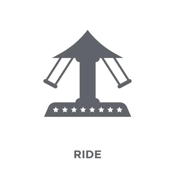 Ride Icon Ride Design Concept Circus Collection Simple Element Vector — Stock Vector