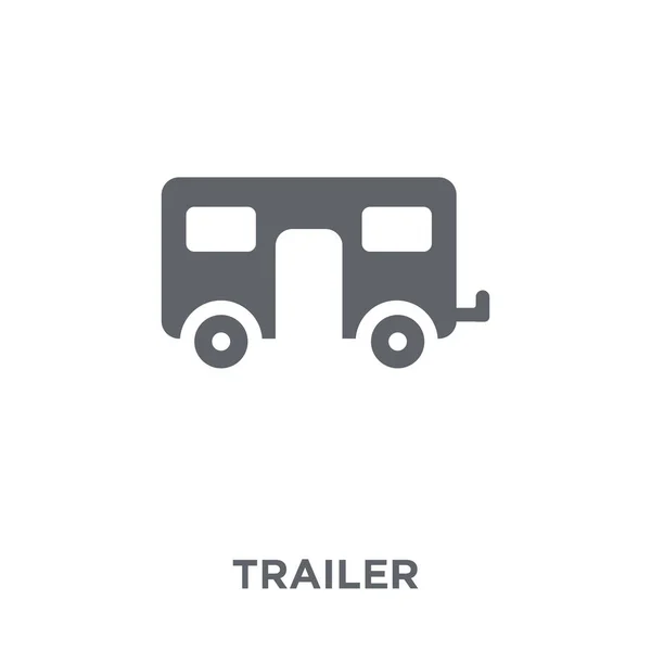 Trailer Icon Trailer Design Concept Circus Collection Simple Element Vector — Stock Vector