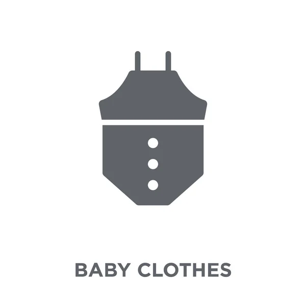 Icono Ropa Bebé Concepto Diseño Ropa Bebé Colección Ilustración Simple — Vector de stock