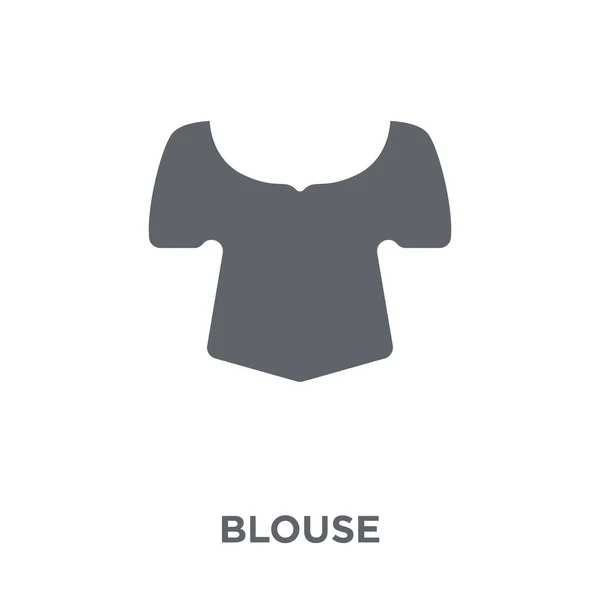 Блуза Значок Концепція Дизайну Блузки Колекції Одягу Прості Елементи Векторні — стоковий вектор