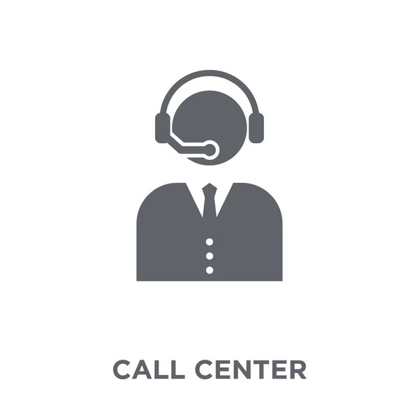 Call Center Ikont Call Center Koncepció Kommunikációs Gyűjteményből Egyszerű Elem — Stock Vector