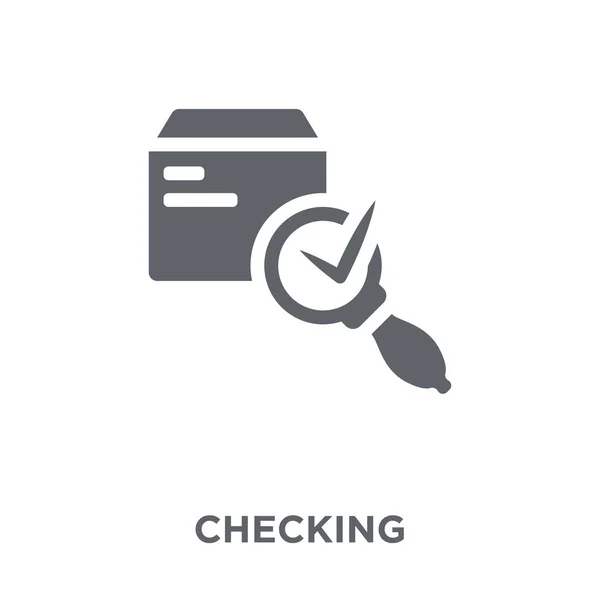 Checking Icon Checking Design Concept Delivery Logistic Collection Simple Element — Stock Vector