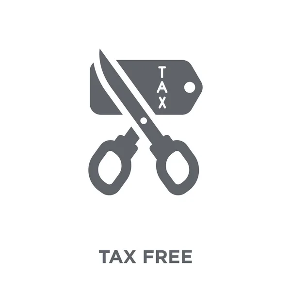 Steuerfreies Symbol Steuerfreies Gestaltungskonzept Lieferung Und Logistischer Abholung Einfache Elementvektorabbildung — Stockvektor
