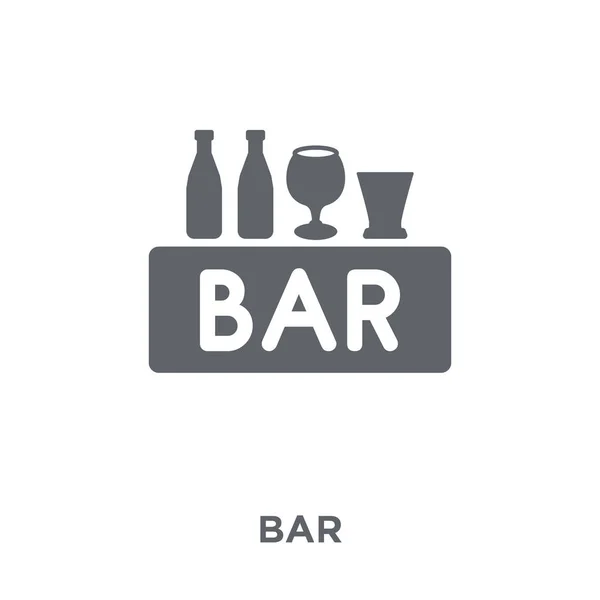 Ícone Barra Conceito Design Bar Coleção Drinks Ilustração Vetorial Elemento — Vetor de Stock
