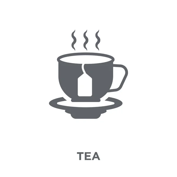 お茶のアイコン お茶ドリンク コレクションからデザイン コンセプト 白い背景の上の単純な要素ベクトル図 — ストックベクタ