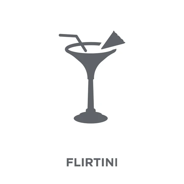 Ícone Flertini Flirtini Conceito Design Coleção Drinks Ilustração Vetorial Elemento — Vetor de Stock