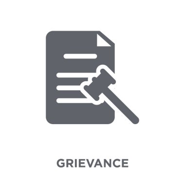 Grievance icon. Grievance design concept from Time managemnet collection. Simple element vector illustration on white background. clipart
