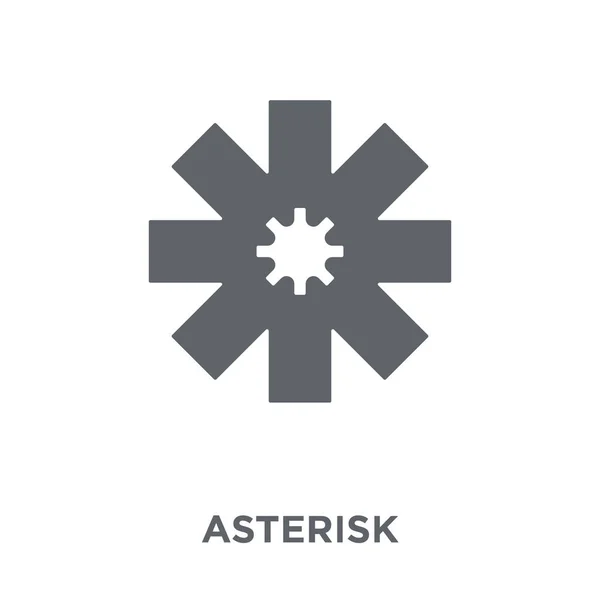 Icono Asterisco Concepto Diseño Asterisk Colección Geometry Ilustración Simple Del — Vector de stock