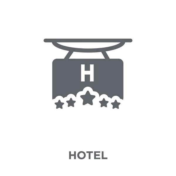 Hotelsignalsymbol Hotelsignaldesign Konzept Aus Der Hotelkollektion Einfache Elementvektorabbildung Auf Weißem — Stockvektor