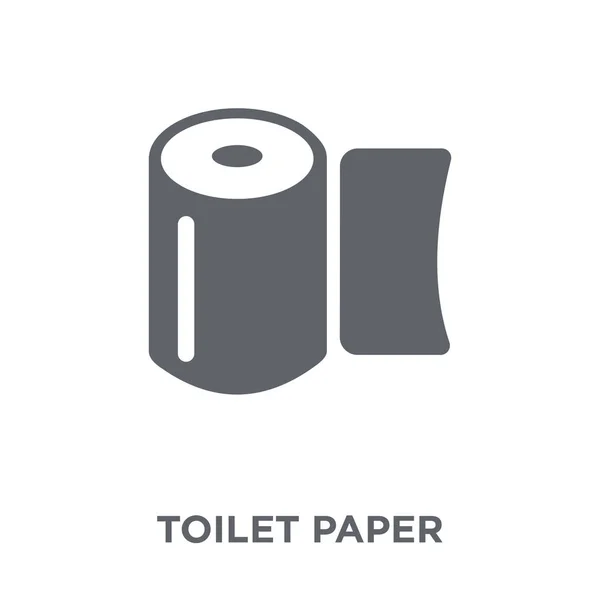 Toalettpapper Ikonen Toalett Papper Designkoncept Från Hotel Collection Enkelt Element — Stock vektor