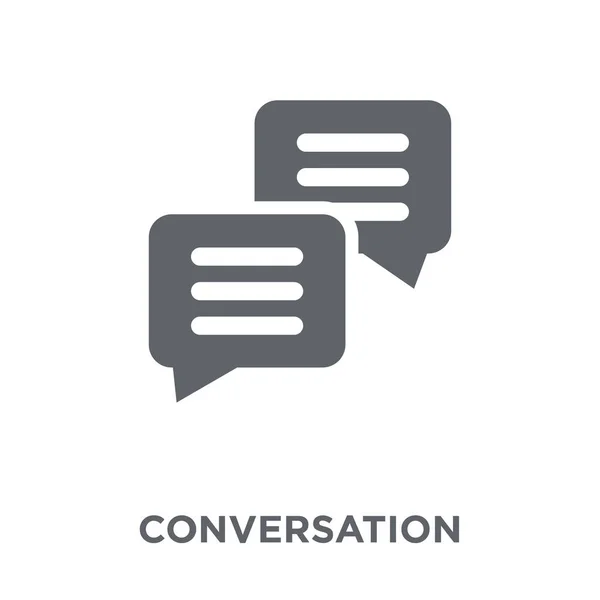 Icono Conversación Concepto Diseño Conversación Colección Recursos Humanos Ilustración Simple — Archivo Imágenes Vectoriales