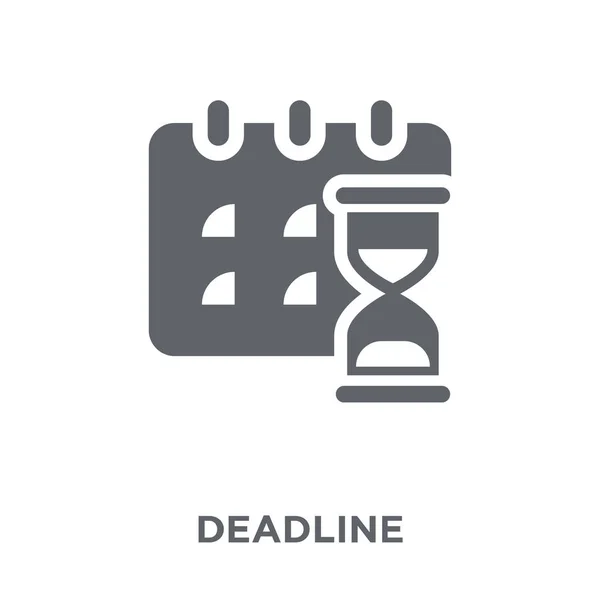 Deadline Symbol Deadline Design Konzept Von Zeit Managemnet Sammlung Einfache — Stockvektor
