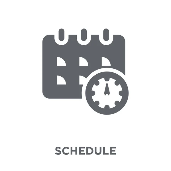 Zeitplan Symbol Zeitplan Design Konzept Von Zeit Managemnet Sammlung Einfache — Stockvektor