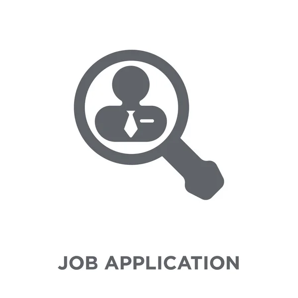 Het Pictogram Van Toepassing Van Het Werk Job Application Design — Stockvector