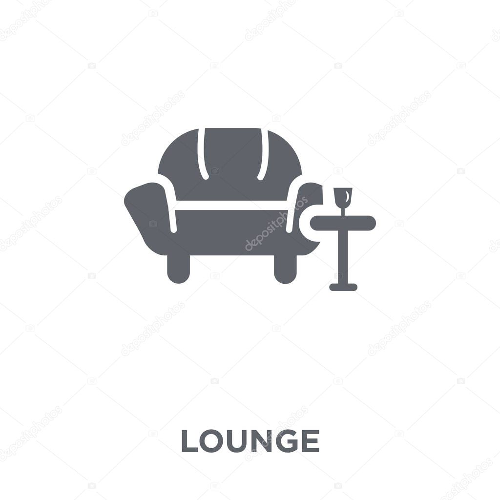 Lounge icon. Lounge design concept from Hotel collection. Simple element vector illustration on white background.