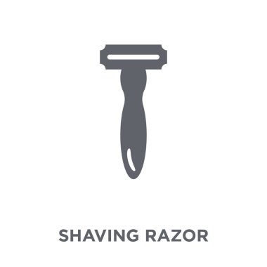 tıraş jilet simgesi. tıraş jilet tasarım konsepti hijyen koleksiyonundan. Basit öğe vektör çizim beyaz arka plan üzerinde.