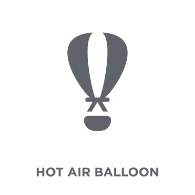 Sıcak hava balon simgesi. Sıcak hava balon tasarım konsepti koleksiyonundan. Basit öğe vektör çizim beyaz arka plan üzerinde.