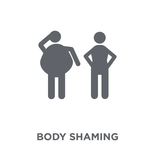 Ícone Vergonha Corpo Corpo Conceito Design Vergonhoso Coleção Higiene Ilustração — Vetor de Stock