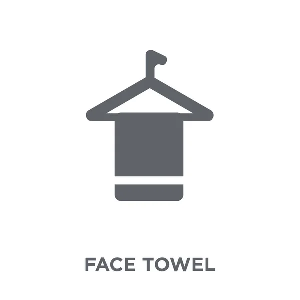 Gesicht Handtuch Symbol Gesicht Handtuch Design Konzept Aus Hygiene Kollektion — Stockvektor