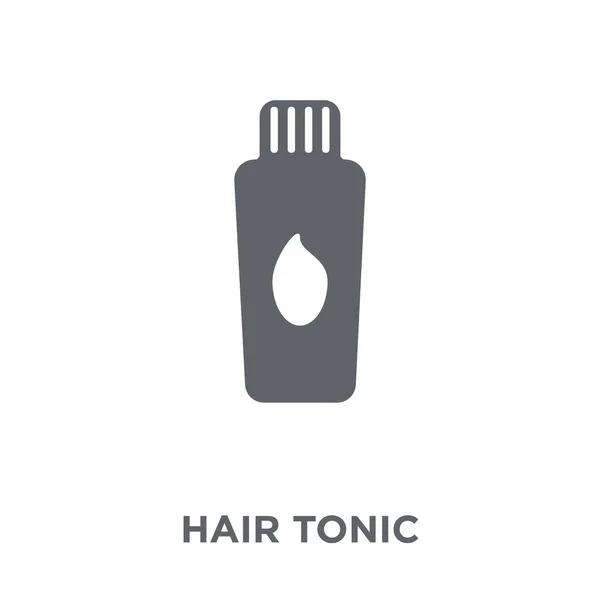 髪トニック アイコン 髪トニック デザイン コンセプト衛生コレクションから 白い背景の上の単純な要素ベクトル図 — ストックベクタ