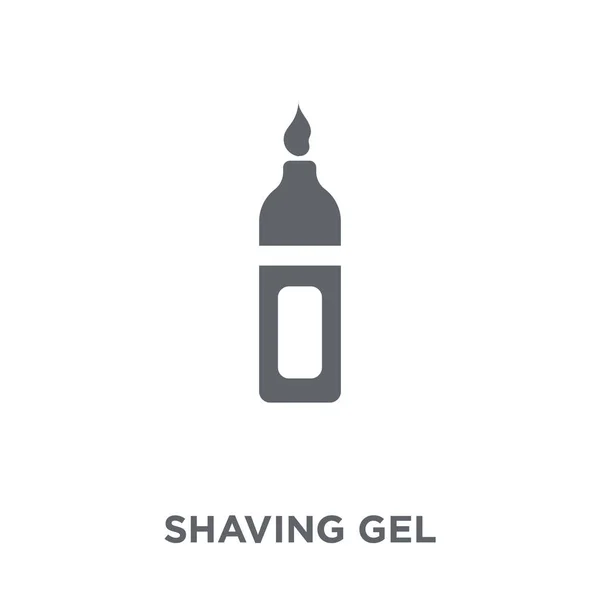Shaving Gel Ikonra Borotválkozási Gél Koncepció Higiéniai Gyűjteményből Egyszerű Elem — Stock Vector