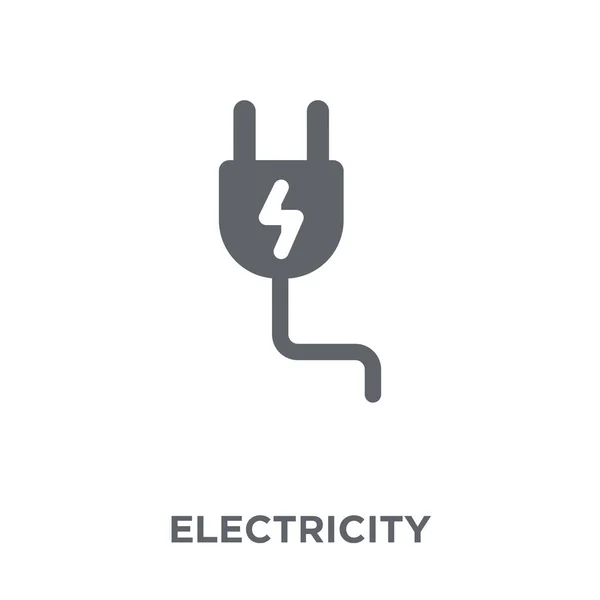 Ícone Eletricidade Conceito Design Eletricidade Coleção Ilustração Vetorial Elemento Simples — Vetor de Stock